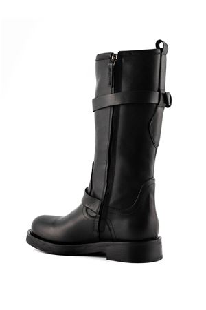 Stivale Biker in Pelle Nera JULIE DEE | MW557NERO